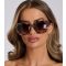 South Beach Brown Tortoiseshell Effect Oversized Square Sunglasses New Look