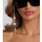 South Beach Gold Starfish Sunglasses Chain New Look