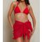 Women's Red Chiffon Frill Sarong Moda Minx New Look