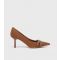 Women's Brown Buckled Pointed Court Shoes London Rebel New Look