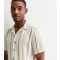 Men's Off-White Cotton-Blend Striped Short-Sleeved Shirt Only and Sons New Look