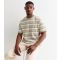 Men's Green Striped Cotton T-Shirt Only and Sons New Look