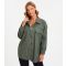 Women's Khaki Double Pocket Shacket Quiz New Look