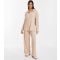 Women's Stone Textured Trousers Quiz New Look