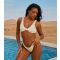 Women's Cream Textured Bikini Top Moda Minx New Look