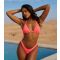 Women's Coral Textured Triangle Bikini Top Moda Minx New Look
