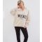 Women's Stone Logo Half Zip Sweatshirt WKNDGIRL New Look