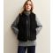 Women's Black Borg Sleeveless Gilet Jacket New Look