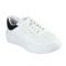 Women's White Cordova Classic Faux Leather Trainers Skechers New Look
