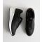 Women's Black Logo Sports Wedge Trainers Vegan New Look