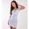 Women's Blue Floral Puff Sleeve Mini Dress Pink Vanilla New Look