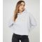 Women's Grey Relax Slogan Oversized Hoodie WKNDGIRL New Look