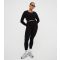 Women's Black Seamless Ribbed High Waist Leggings WKNDGIRL New Look