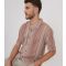 Men's Rust Textured Shirt Threadbare New Look