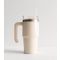Cream 550ml Insulated Straw Drinks Cup New Look