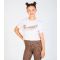 Girls' White Crop Logo T-Shirt Pineapple New Look