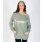 Women's Light Green Cotton Blend Oversized Sweatshirt Pineapple New Look
