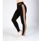 Women's Black Panel Leggings Pineapple New Look