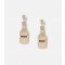 Gold Tone Hen Do Bride Bottle Stud Earrings Muse New Look