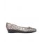 Women's Christabel Dark Grey Glitter Wedge Heel Jelly Shoes JuJu New Look