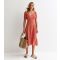Women's Orange Animal-Print Midi Dress Sunshine Soul New Look