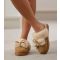 Women's Tan Sheepskin Slippers Loungeable New Look