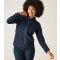 Women's Navy Flamino Zip Up Fleece Sweatshirt Regatta New Look