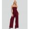 Women's Burgundy Wide Leg Trousers Finding Friday New Look
