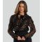 Women's Black Metallic Heart Crepe Blouse Finding Friday New Look
