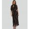 Women's Black Metallic Heart Crepe Maxi Dress Finding Friday New Look
