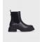 Women's Black Faux Leather Chelsea Boots London Rebel New Look