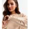 Women's Cream Lace Sleeve Top Cameo Rose New Look