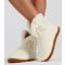 Women's Cream Cowboy Boot Borg Slippers Loungeable New Look