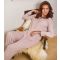 Women's Light Brown Rib Super Soft Brushed Marl Buttoned Pyjama Set Loungeable New Look