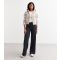 Women's Tall Navy Jersey Wide Leg Trousers New Look