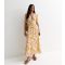 Women's Pink Puff-Sleeve Midi Dress Cutie London New Look