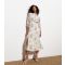 Women's White Floral Print Knot Neck Midi Dress Cutie London New Look