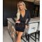 Women's Black Sequin 2 in 1 Wrap Mini Dress AX Paris New Look