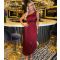 Women's Red Pleated Satin Midi Dress AX Paris New Look