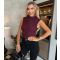 Women's Burgundy Ruched Mesh Bodysuit AX Paris New Look