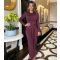 Women's Plum Long Sleeve Midi Dress AX Paris New Look