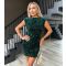 Women's Green Sequin Shoulder Pad Mini Dress AX Paris New Look