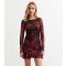 Women's Red Floral Print Ruffled Mesh Mini Dress New Look