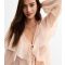 Women's Pale Pink Chiffon Ruffle Trim Tie Front Blouse New Look