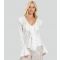 Women's Cream V-Neck Frill Blouse Finding Friday New Look