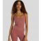 Women's Mid Pink Scoop Neck Built-In-Bra Vest Top South Beach New Look
