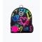 Black Graffiti Heart Iconic Backpack HYPE New Look