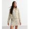 Women's Off White Bouclé Jacket Cameo Rose New Look