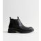 Men's Black Faux Leather Chelsea Boots Jack & Jones New Look