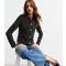 Women's Black Striped Button Detail Cardigan New Look